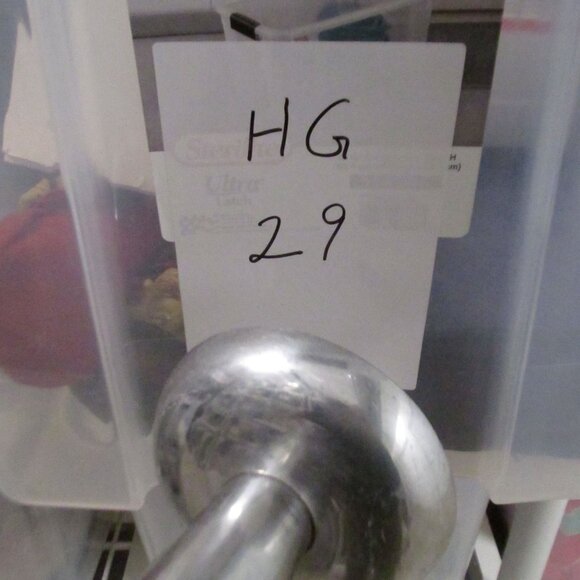 Silver Pewter Candlestick Modern Xtra Tall 16" - Picture 8 of 8